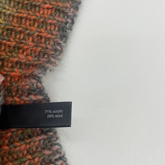 THE LIMITED Sweater Pullover Striped Wool Blend Crew Neck Poncho Women's XS - Picture 2 of 6